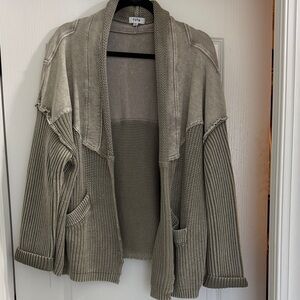 Fate Women's Gray Cardigan Sweater